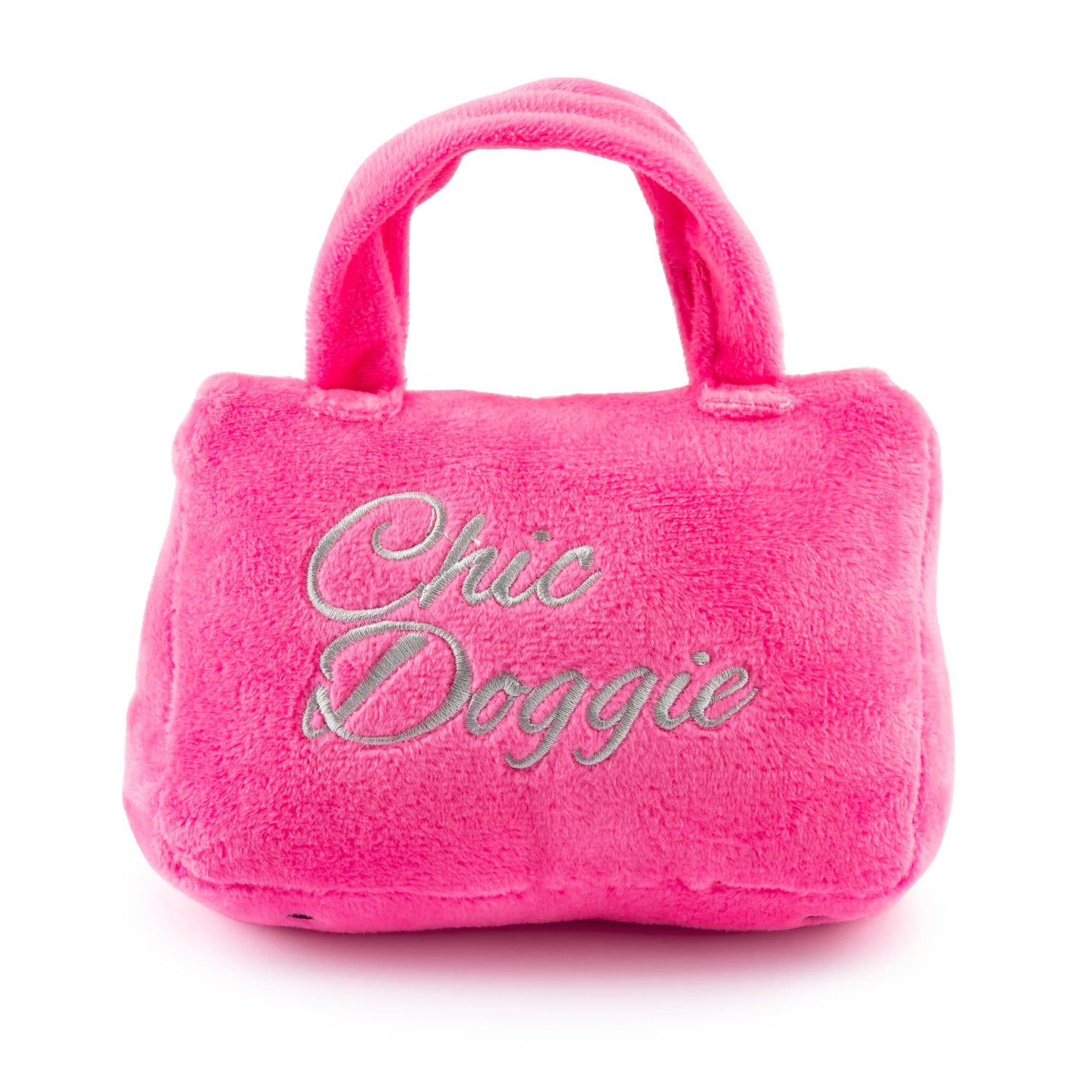 Barkin Bag -  Pink w/ Scarf  | Squeaker Dog Toy