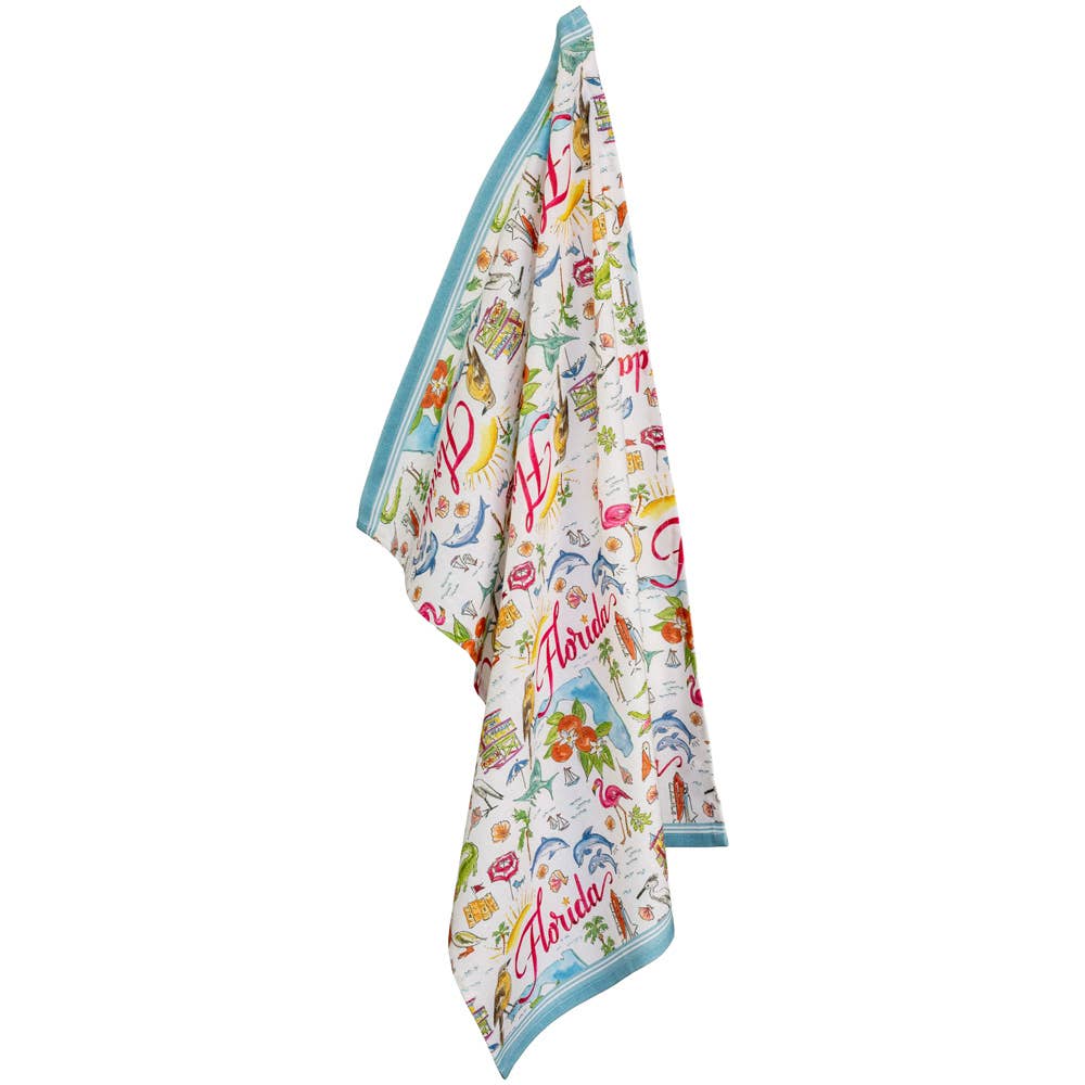 FL Florida State Collection 28" Cotton Tea Towels - Thumbnail 3