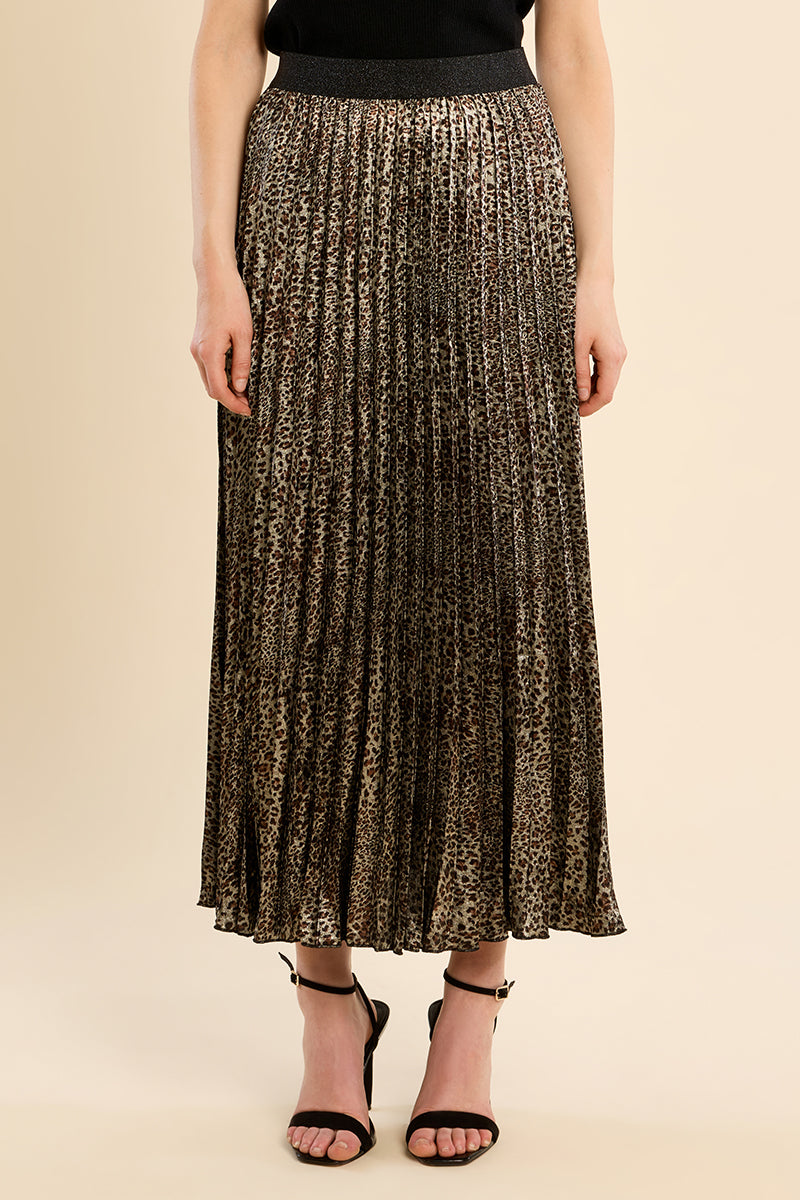 Cheetah Woven Maxi Skirt