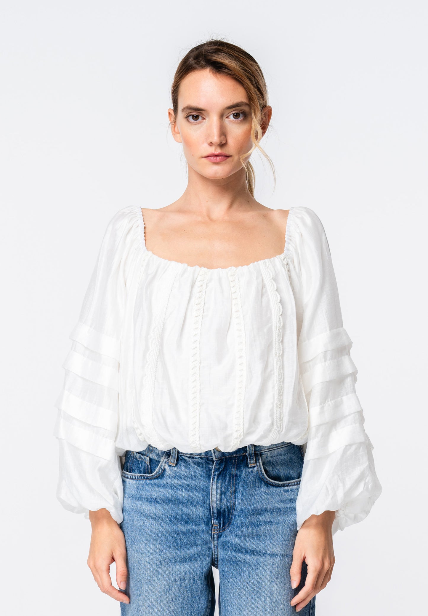 Brandi Embellished Bubble Top