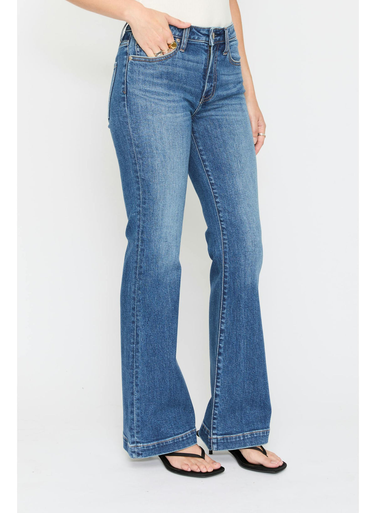 The Heartbreaker Mid Rise Flare - Dusk