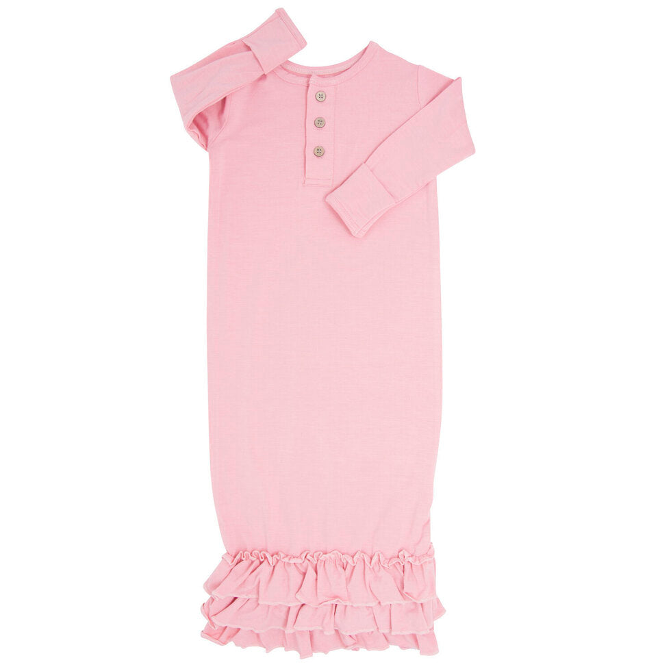 Girl's Bamboo Ruffle Gown