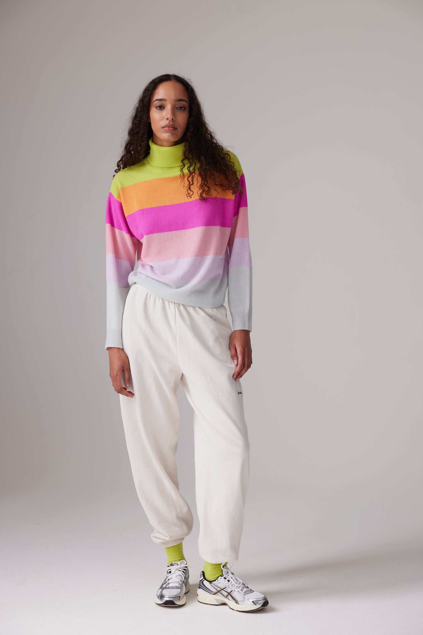 Rainbow Roll Neck Sweater