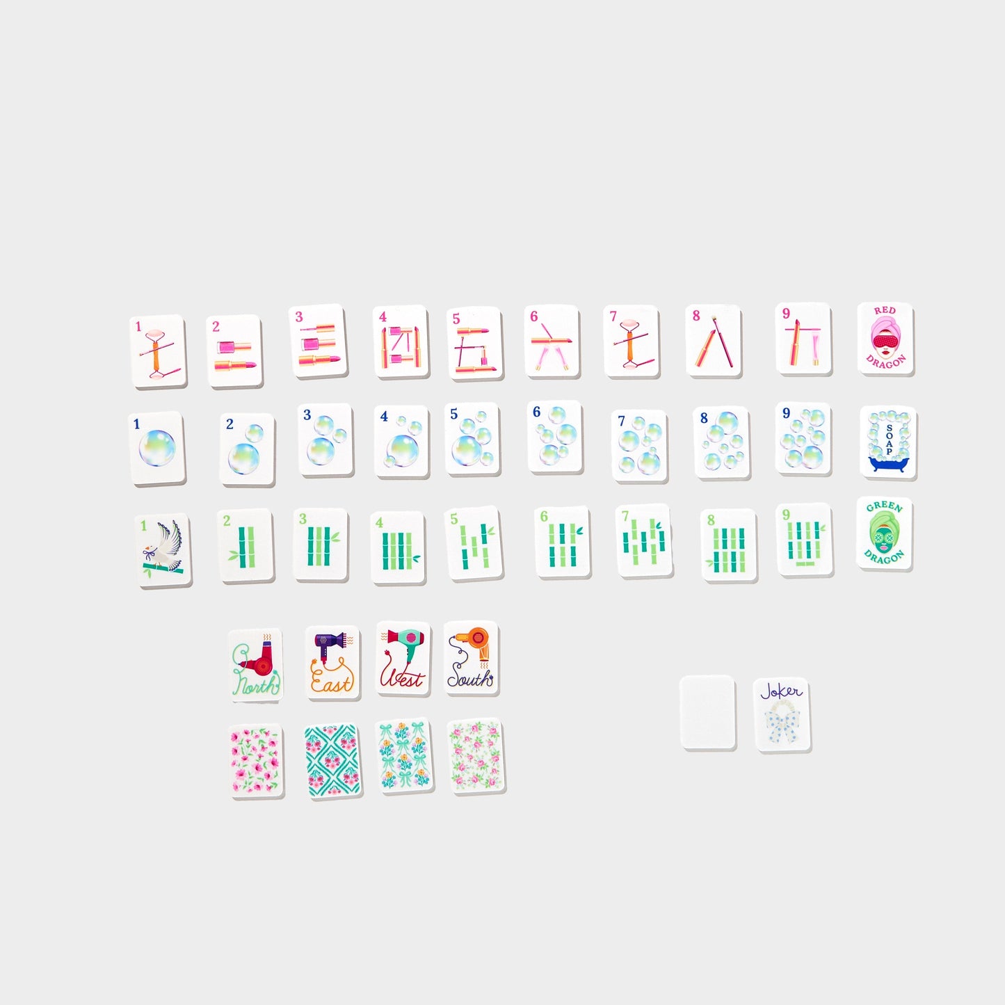 Mini Mahjer Complete Set - Bubbles & Bows