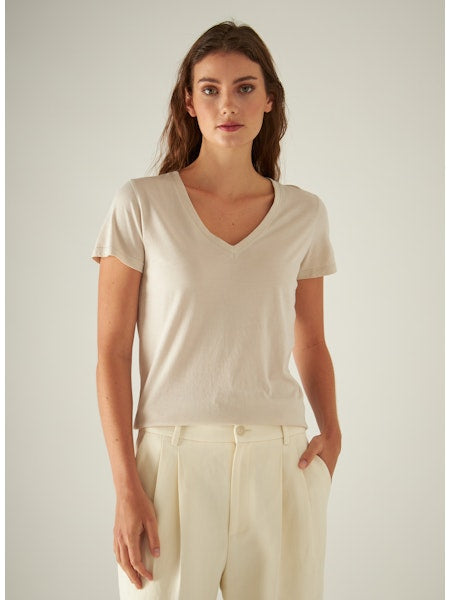 Iconic V-Neck Dolman - Nude