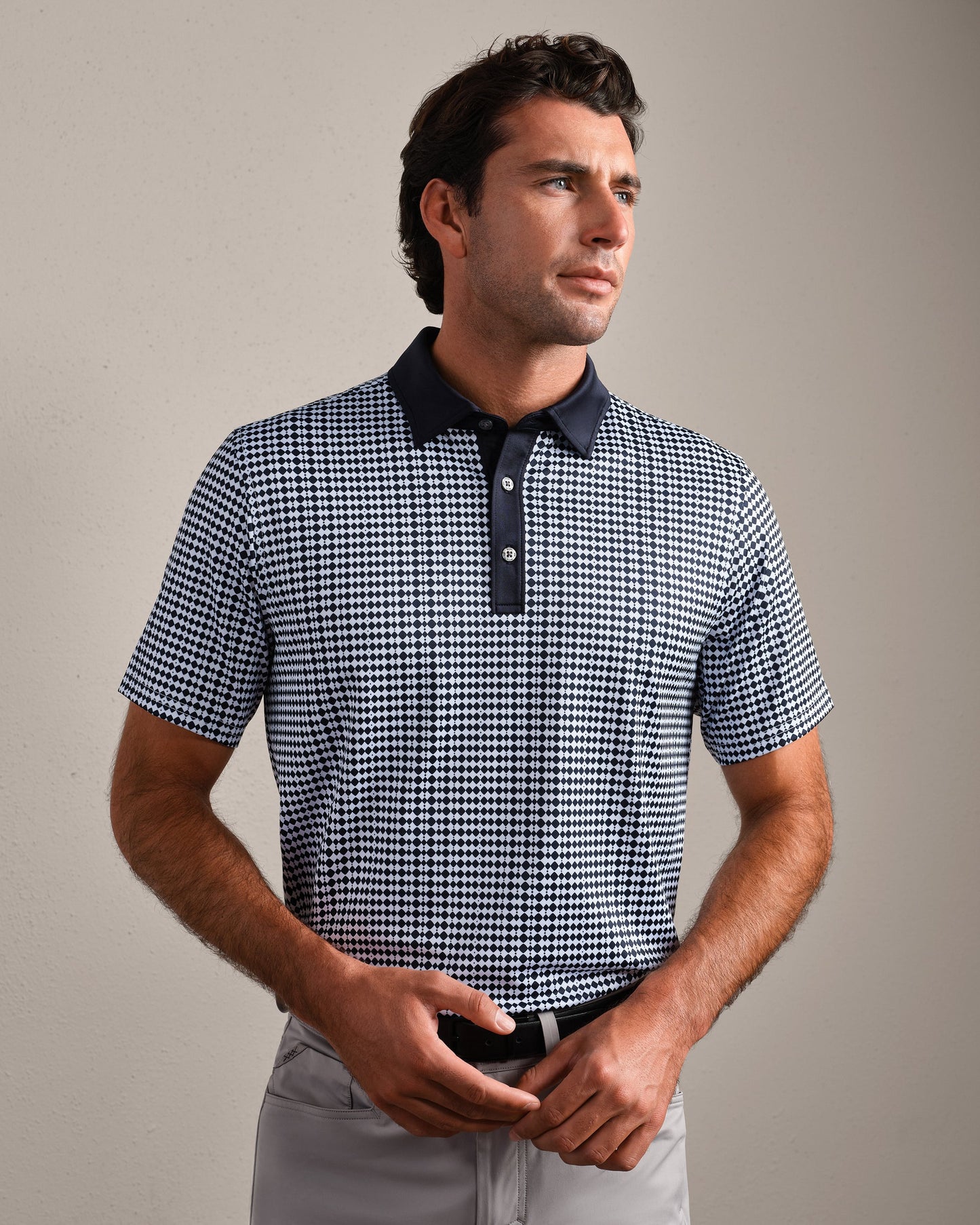 Drive Time Polo - True Navy Geo
