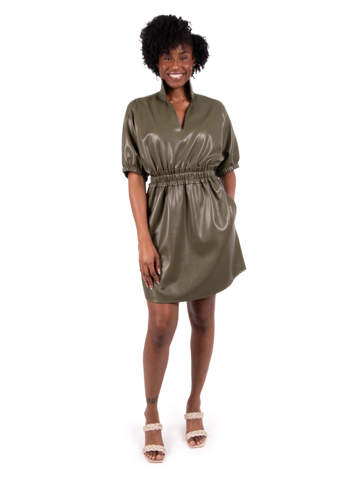 Olive Night Palmer Dress