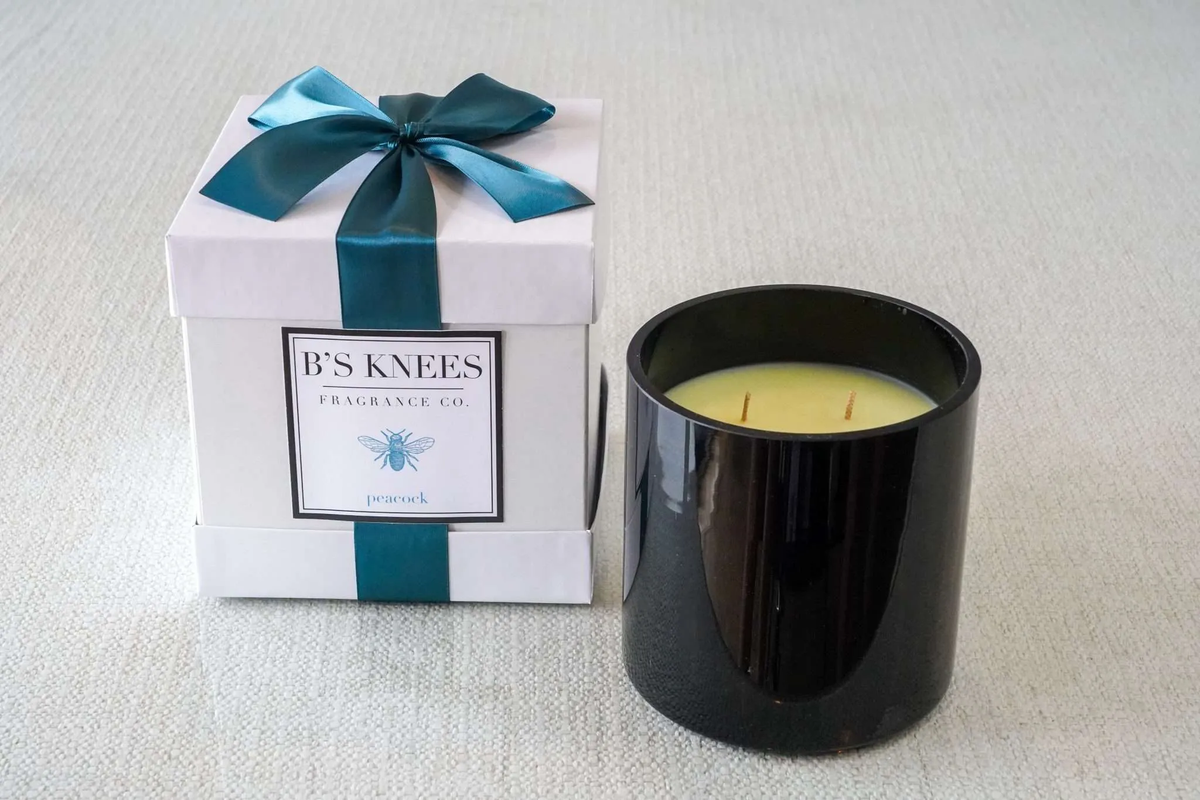Peacock Candle