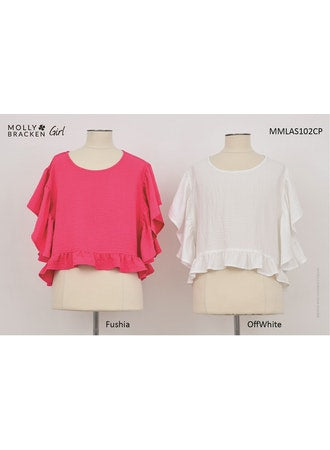 Girls Fuchsia Blouse