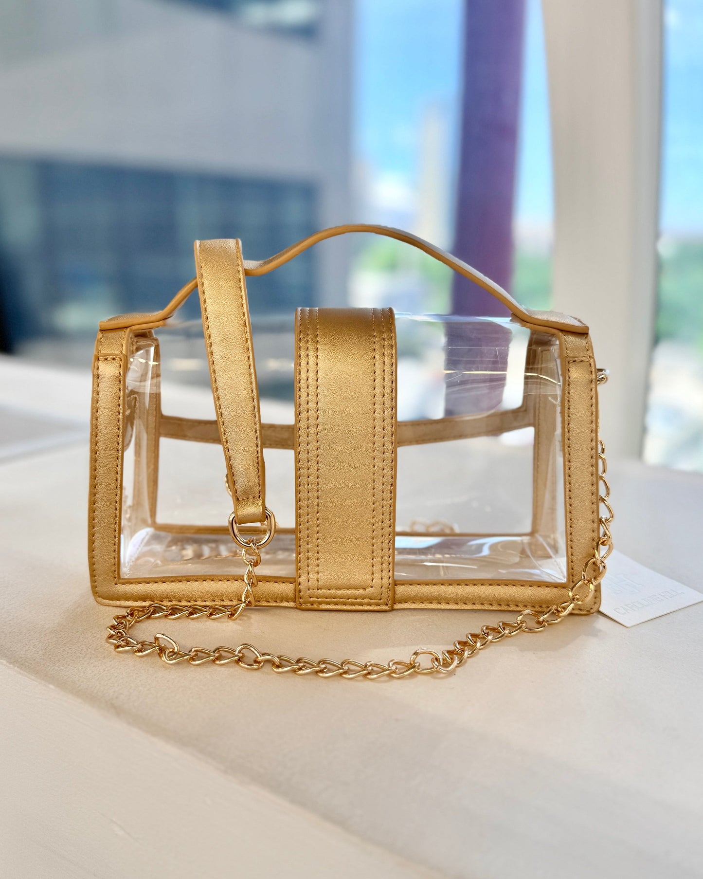 Grace Clear Bag - Gold