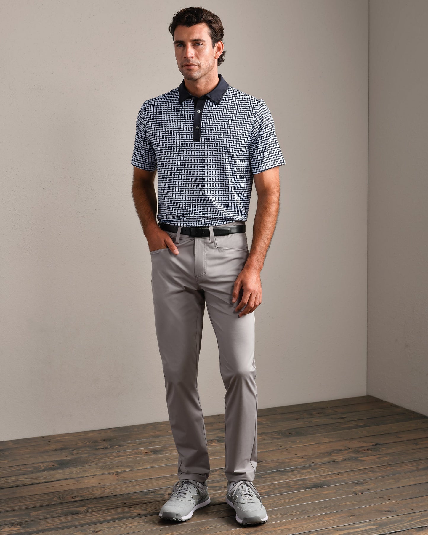 Drive Time Polo - True Navy Geo