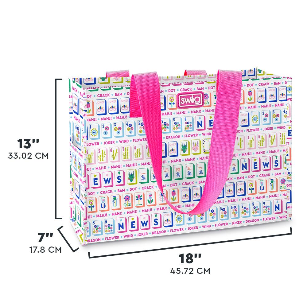 Mahjong Reusable Tote Bag - Large