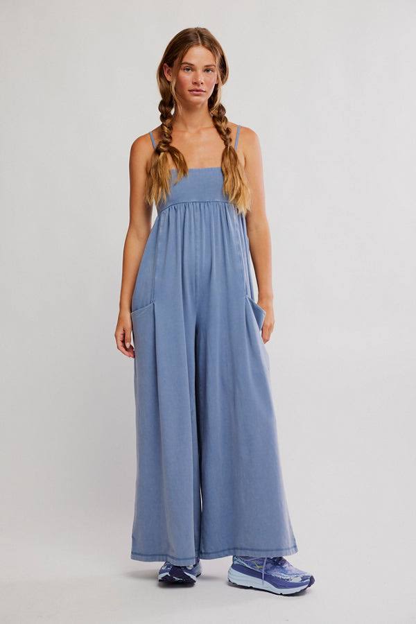 Hot Shot Strappy Onesie - Blue Ash