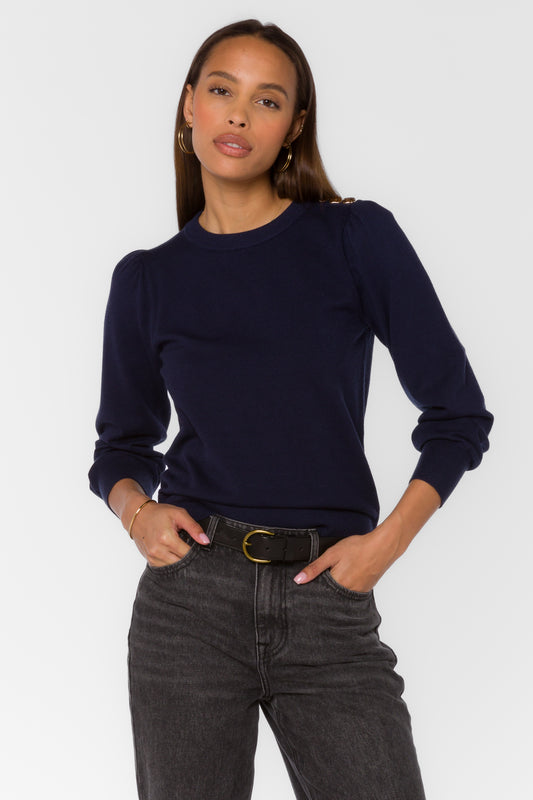 Taffy Navy Sweater