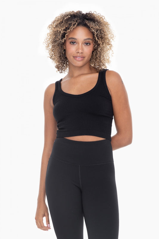 Ribbed Seamless Cropped Tank
