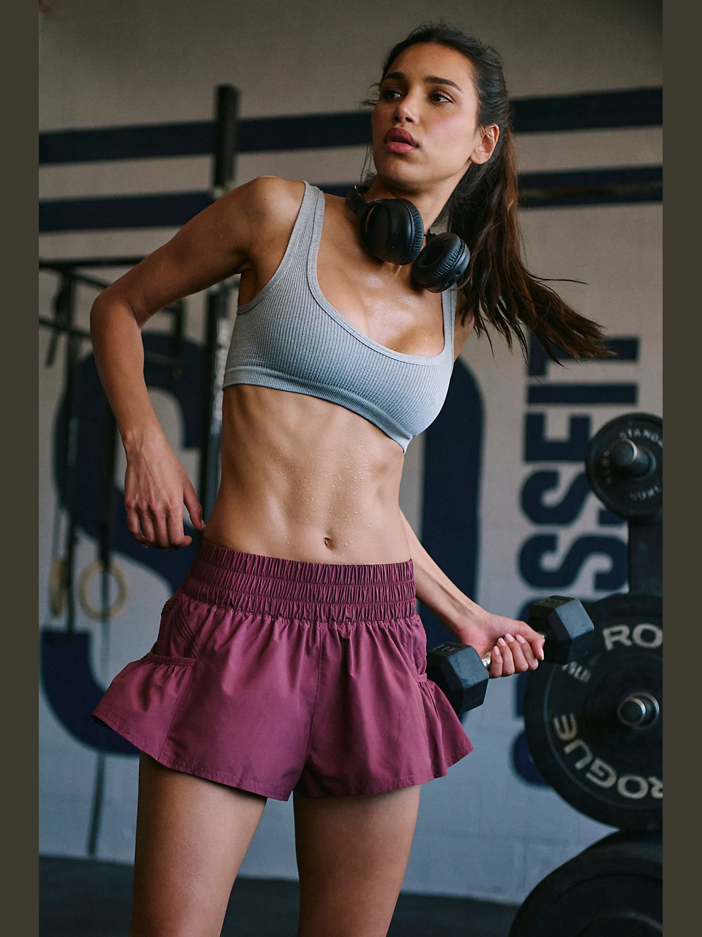 Get Your Flirt On Shorts - Brick