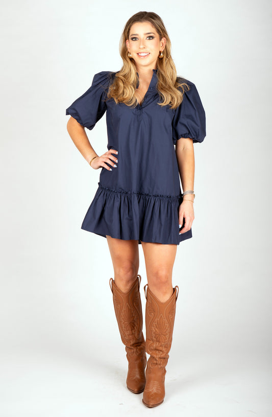 Navy Morgan Dress