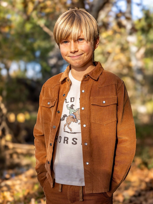Frontier Corduroy Shirt - Saddle