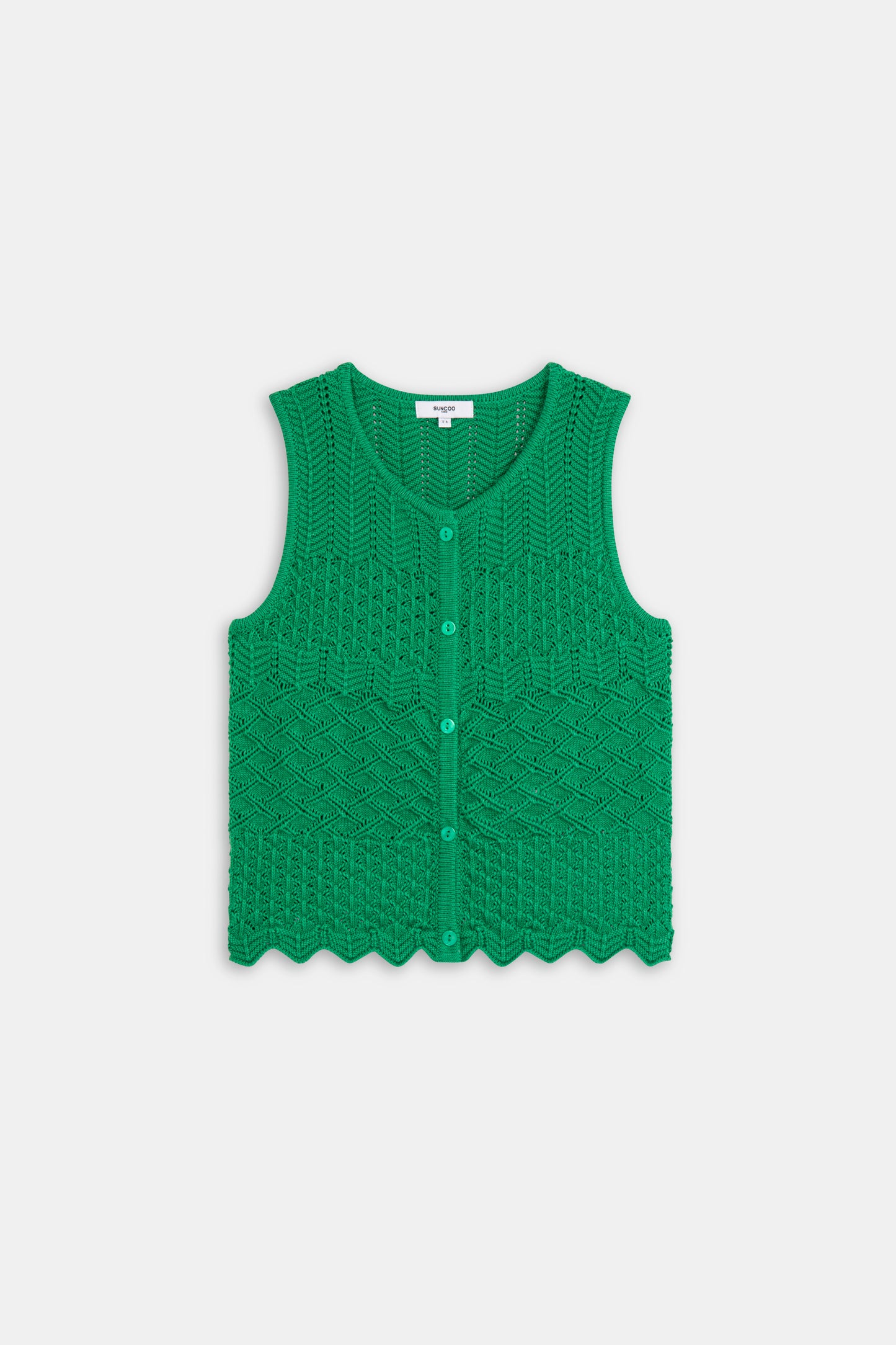 Gizel Tank Sweater - Vert Green