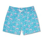 Domingos are for Flamingos Swim Trunks