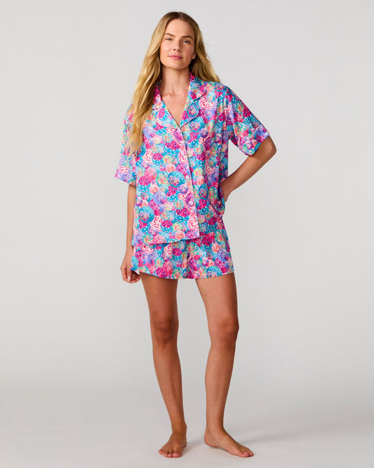 Disco Queen Silky PJ Short Set