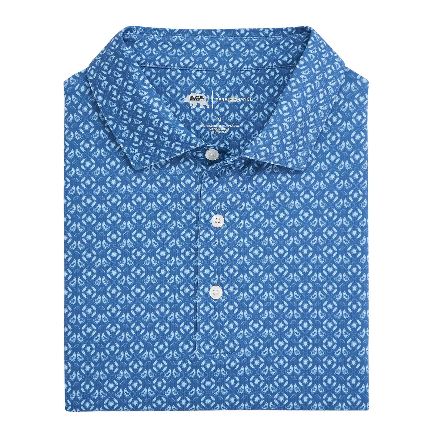 Oyster Roast Printed Performance Polo