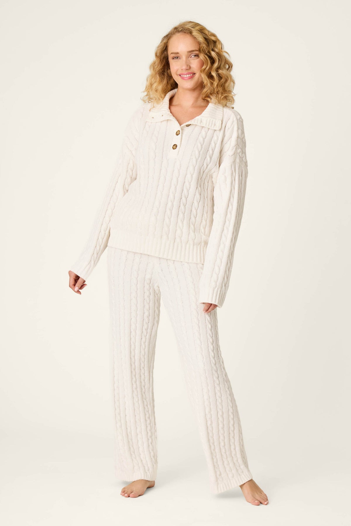 Chenille Cable Knit Pullover