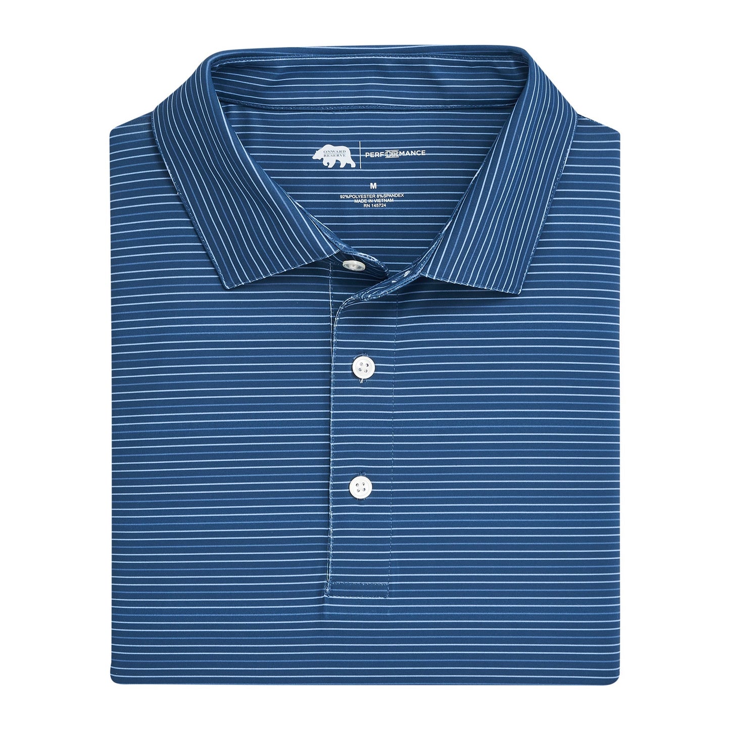 Endless Sky Driver Stripe Performance Polo