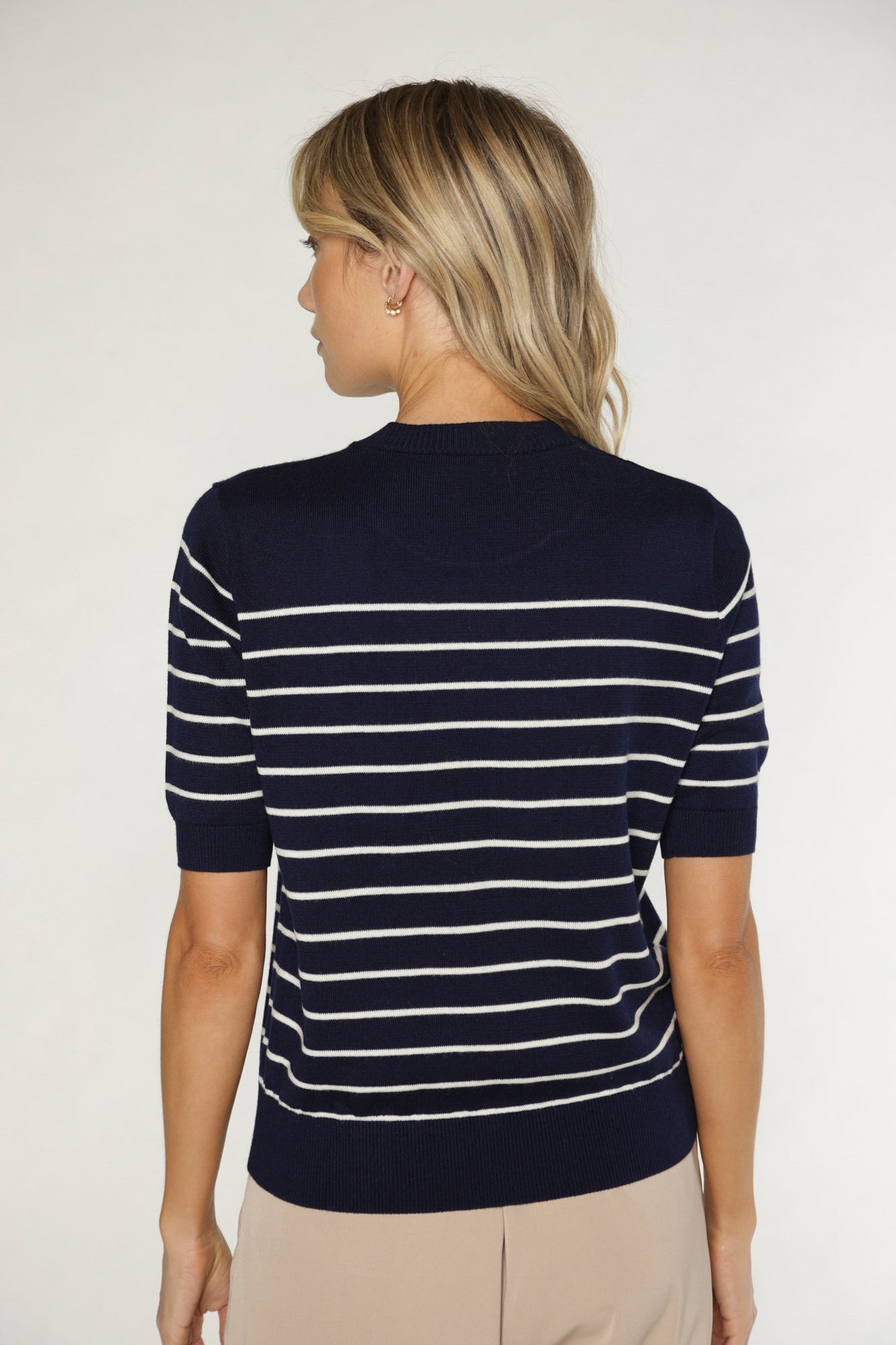 Claire Midnight Stripe Sweater