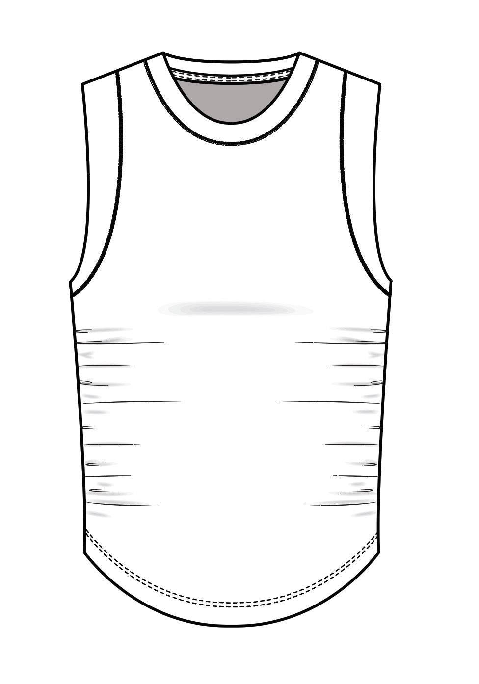 Ribbed Ruched Tank