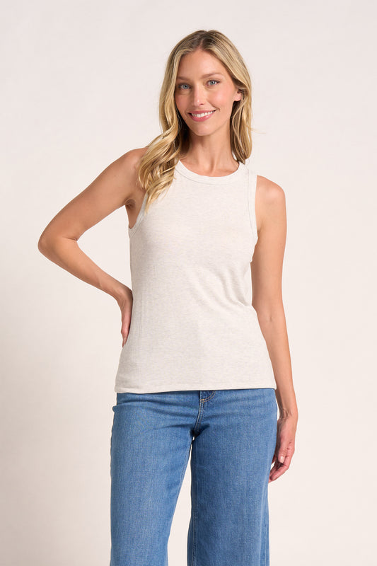 Ribbed Tank - Vellum