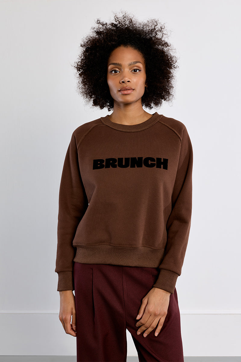 Brunch Knitted Sweater - Chocolate