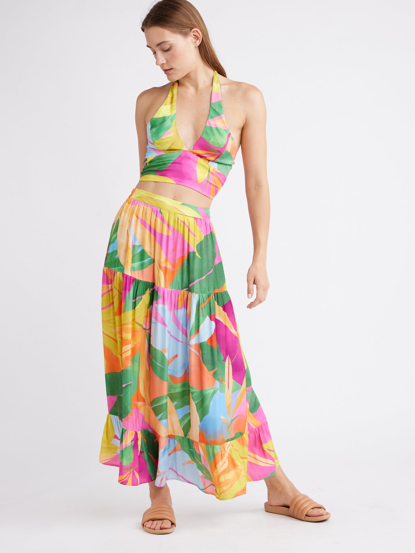 Taylee Maxi Skirt - Tropics