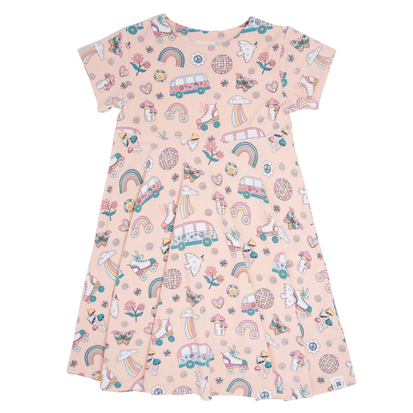 Groovy Skates Swirly Girl Dress