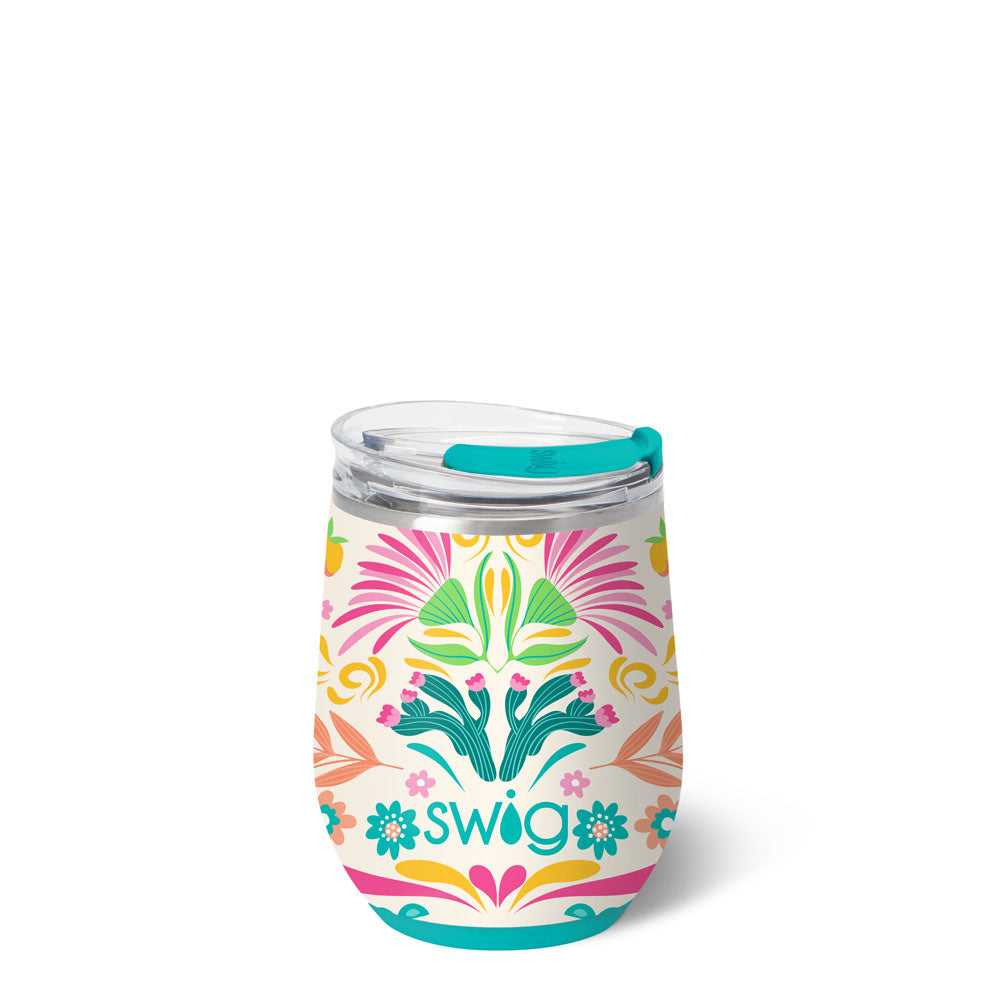 Baja Bloom Stemless Wine 12oz