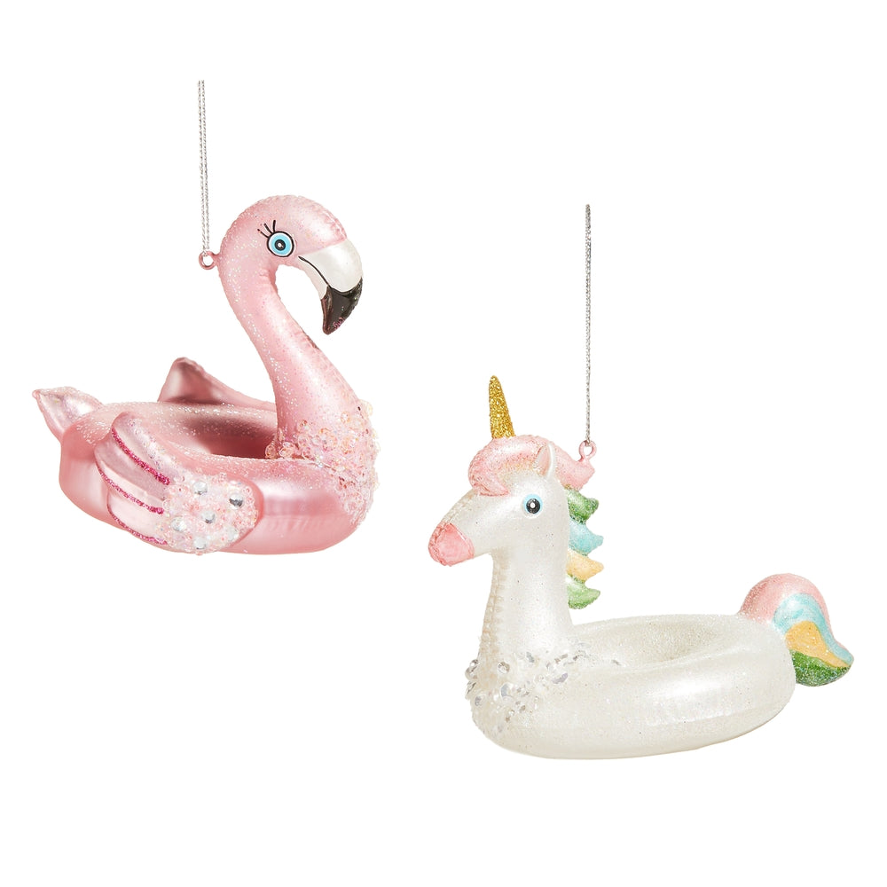 Unicorn Floatie Ornament