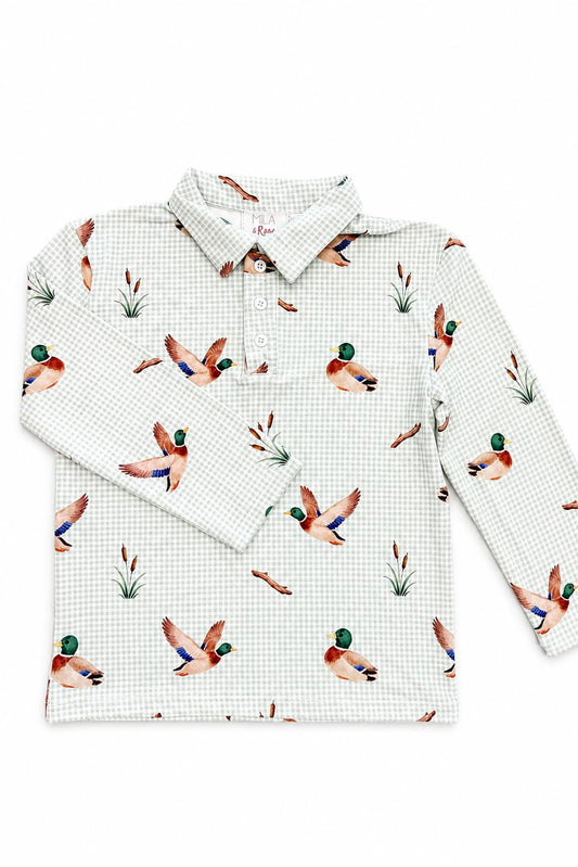 Duck Pond Long Sleeve Polo
