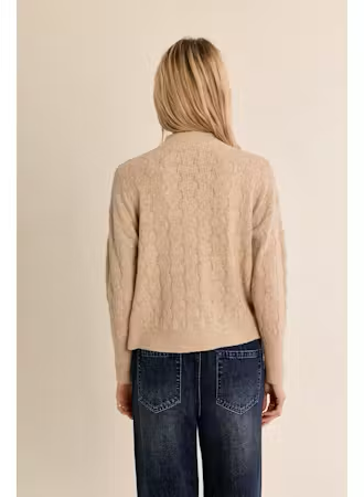 Golden Beige Knitted Sweater
