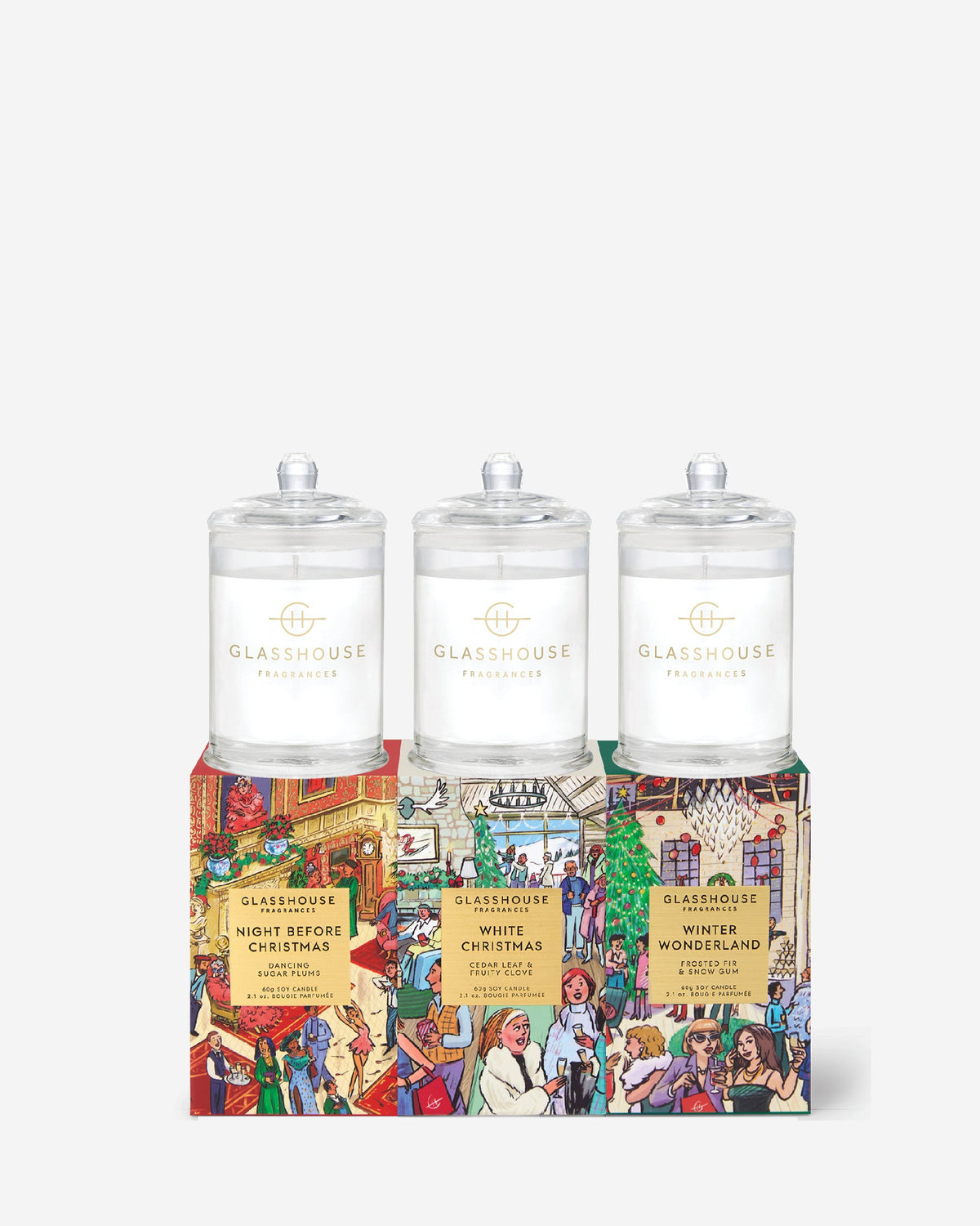 Christmas Trio Candles 3 x 2.1 oz.