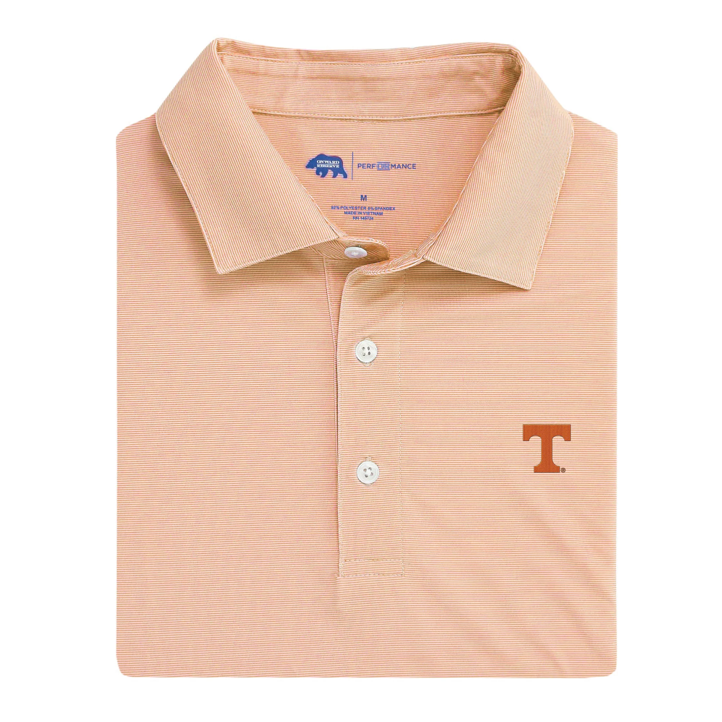 Hairline Stripe Tennessee Performance Polo