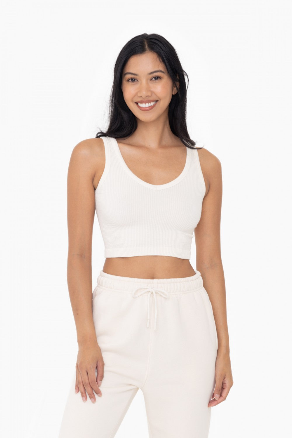 Ribbed Seamless Cropped Tank