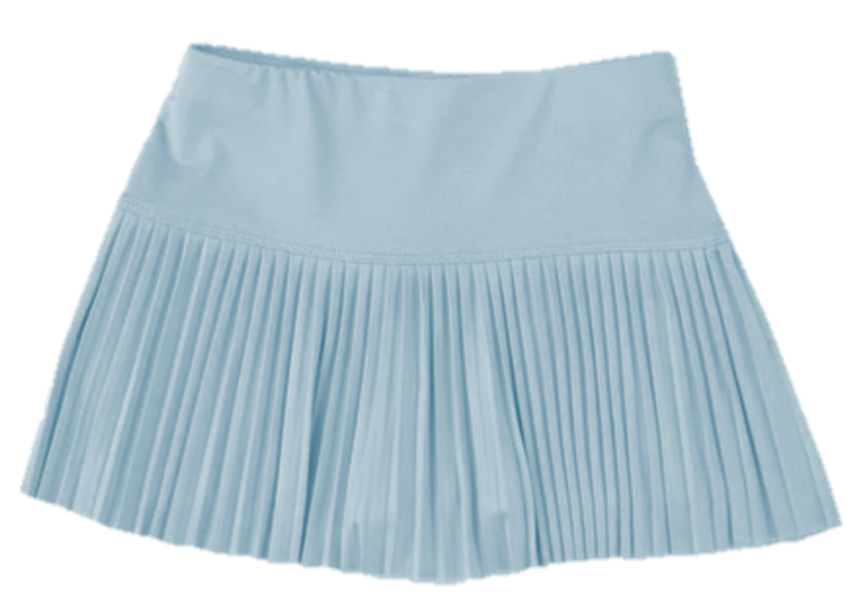 Pleated Skort - Chambray Blue