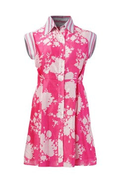 Luiza Rose Pink Mini Shirt dress