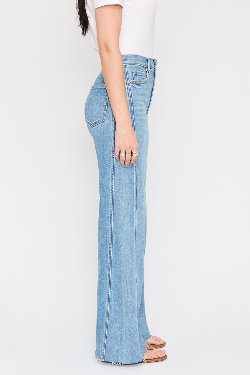 Far Out Seaming Wide Leg Pant - Make Believe