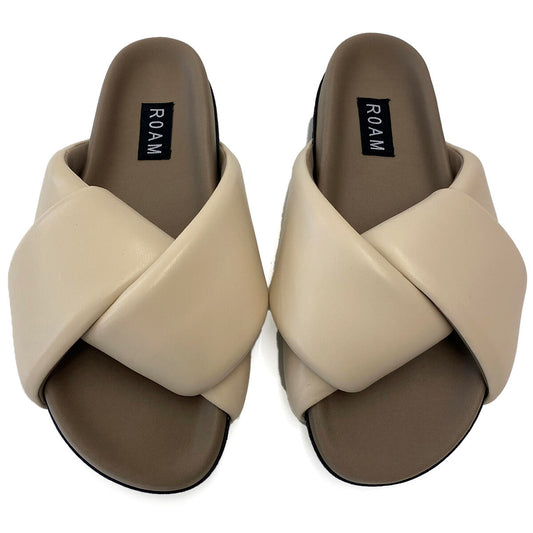 Foley Puffy Slides - Taupe