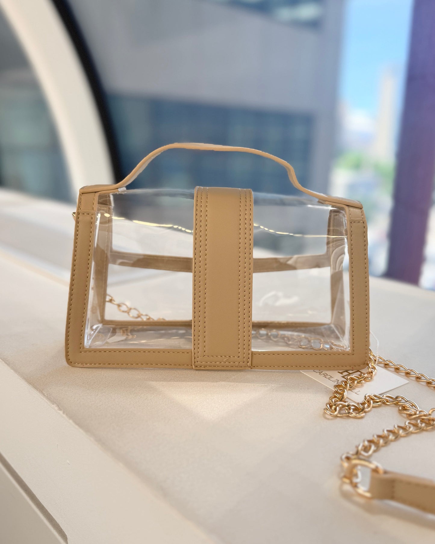 Grace Clear Bag - Nude