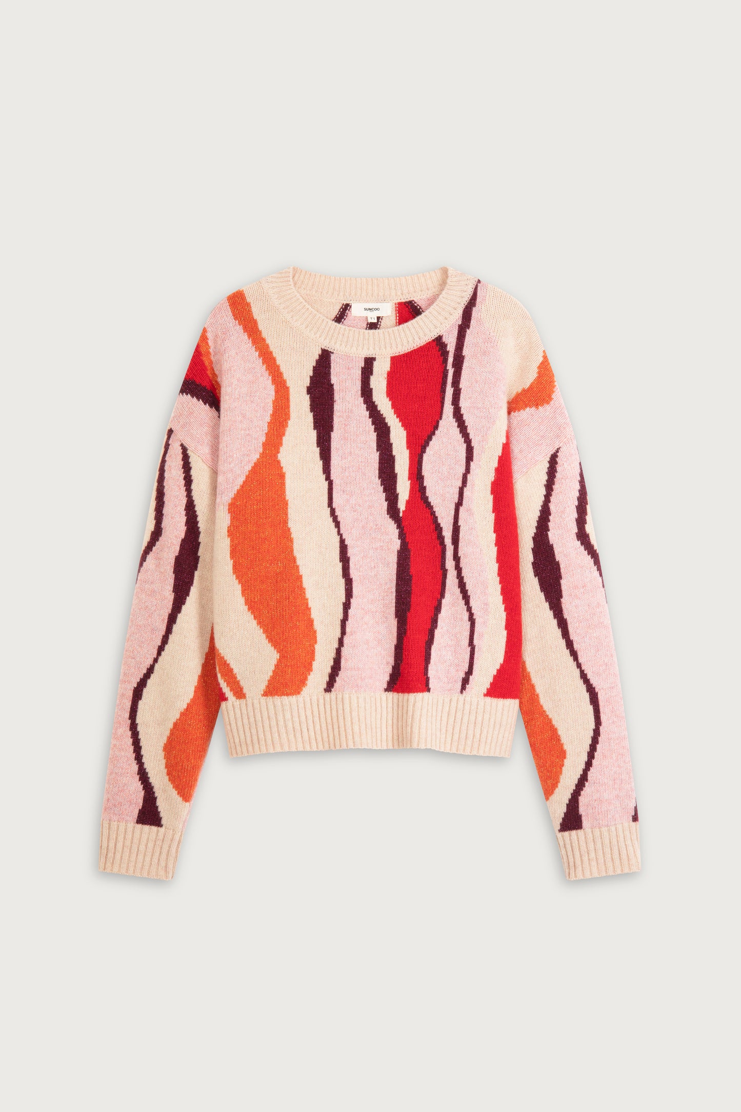 Pradja Blush Wavy Sweater