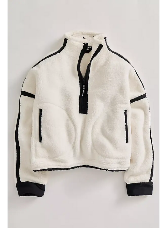 Mountain High Half Zip - White / Black Combo