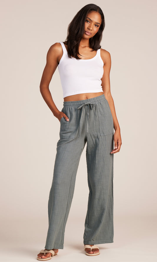 Dark Sage Wide Leg Pants