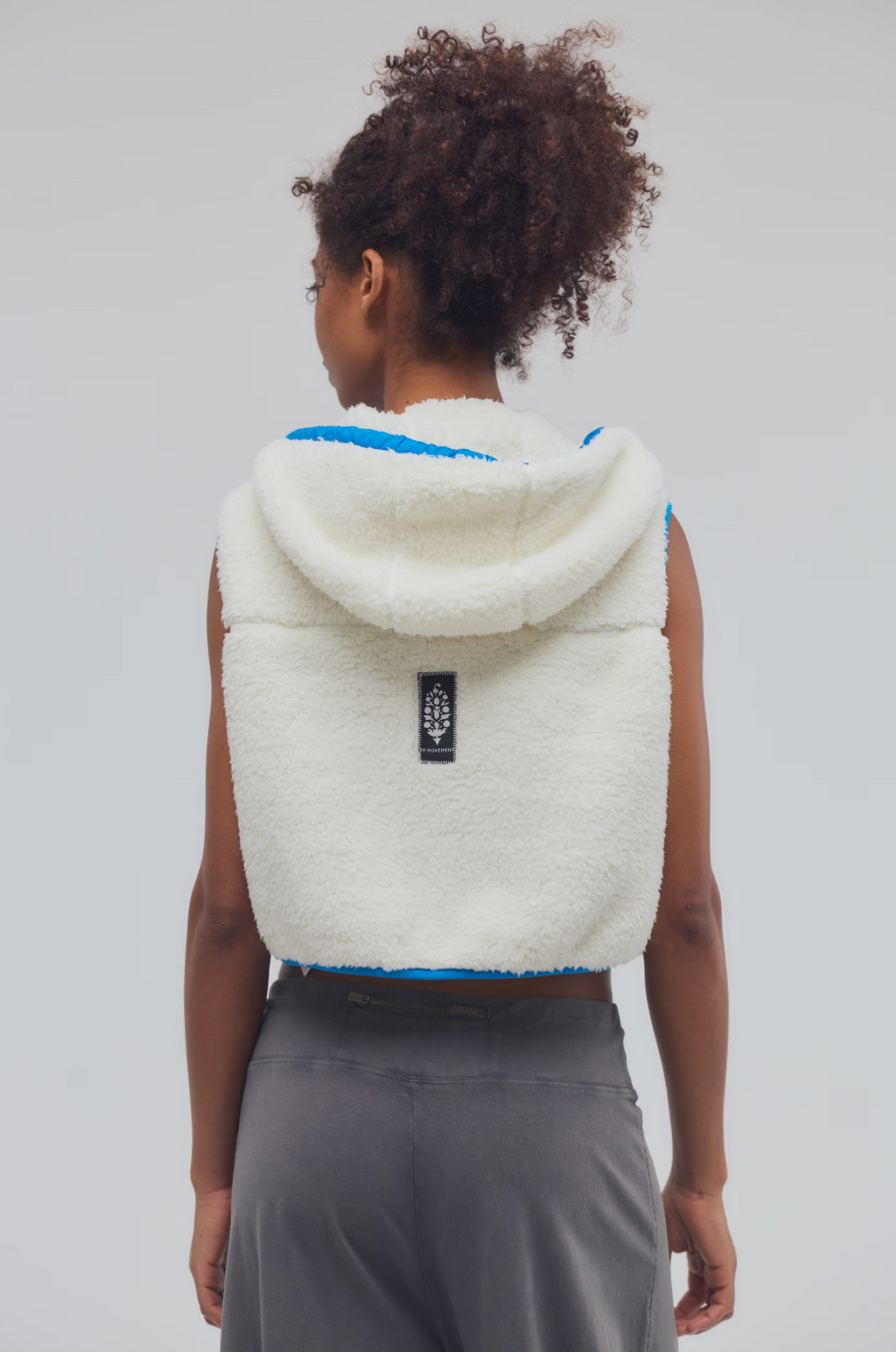 Sky High Fleece Vest - Cream / Powerline